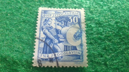 YOGUSLAVYA-    1950-1960  30  DİN.    USED - Used Stamps