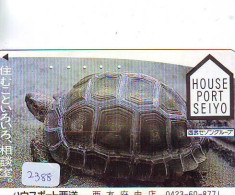 Télécarte Japon *  TURTLE (2388) PHONECARD JAPAN * TORTUE * TELEFONKARTE * SCHILDKRÖTE * SCHILDPAD - Tartarughe