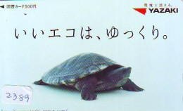 Télécarte Japon *  TURTLE (2389) PHONECARD JAPAN * TORTUE * TELEFONKARTE * SCHILDKRÖTE * SCHILDPAD - Schildkröten