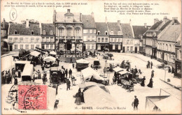 CPA  - SELECTION - GUINES  -  Grand'place, Le Marché - Guines