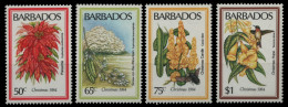 Barbados 1984 - Mi-Nr. 613-616 ** - MNH - Blumen / Flowers - Barbades (1966-...)