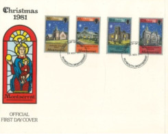 MONTSERRAT :1981 - OFFICIAL F.D.C. OF STAMPS OF CHRISTMAS 1981. - Montserrat