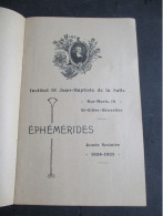 OUD  1924--1925  BOEKJE  Intitut  ST  JEAN -  BAPTISTE  De La SALLE  Rue Moris  ST-  GILLES  -  BRUXELLES - St-Gillis - St-Gilles