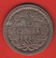 NETHERLANDS - 10 CENT 1916 - 10 Cent