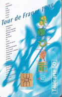 F895A 06/1998 - TOUR DE FRANCE 98 - 50 SO3 T2G - (verso : N° Impacts Deux Lignes - 2ème Ligne Vers La Droite) - 1998