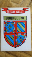 CPSM ECUSSON AUTOCOLLANT ADHESIF BLASON DE LA BOURGOGNE VILLES ET PROVINCES DE FRANCE ED KROMA - Bourgogne