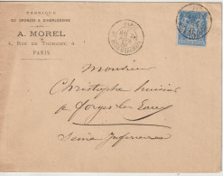 France Lettre 1880 De Paris Bd Beaumarchais Pour Forges (76) - 1877-1920: Semi Modern Period