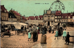 CPA  - SELECTION - GUINES  -  Le Marché - Guines