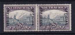 South Africa: 1930/47   Official - Union Buildings   SG O14    2d  Slate-grey & Lilac  Used Pair - Dienstzegels