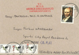 TURKEY : 2019 -  STAMPS COVER TO DUBAI. - Lettres & Documents