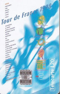F896 06/1998 - TOUR DE FRANCE 98 - 120 SC7 - (verso : N° Rouges Deux Lignes - 2ème Ligne N° Commençant Par 7) - 1998