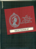 MONTSERRAT 25 INCORONNATION ELISABETH 4 MINI-FEUILLES NEUFS EN FOLDER A PARTIR DE 3 EUROS - Montserrat