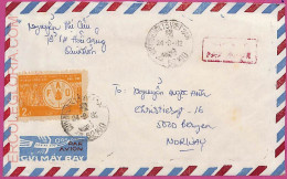 Ag1533 - VIETNAM - Postal History - Air Mail COVER To NORWAY 1982 - Viêt-Nam