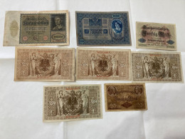 WW1 LOTTO BANCONOTE GERMANIA REICHSBANKNOTE 10000-1000-20-TAUSEND KRONEN. - Other - Europe