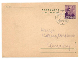 6 - 82 - Entier Psotal Avec Cachet Illustré Vaduz 1940 - Stamped Stationery