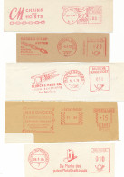 5 Briefstuck Mit Freistempel – 1950/76 – Metallprodukte, Industry - Usines & Industries