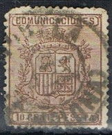 Sello 10 Cts Comunicaciones 1874, Fechador TUDELA (Pamplona)   Num 153 º - Impuestos De Guerra