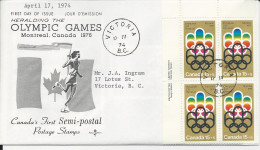 24947) Canada First Day Cover FDC 1974 - 1971-1980