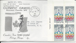 24949) Canada First Day Cover FDC 1974 - 1971-1980
