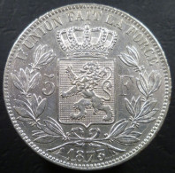 Belgio - 5 Franchi 1873 - KM# 24 - 5 Frank