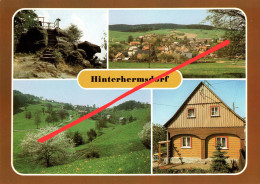 AK Hinterhermsdorf Neudorf A Sebnitz Saupsdorf Ottendorf Nixdorf Hinterdaubitz Khaa Kirnitzschtal Sächsische Schweiz DDR - Hinterhermsdorf