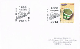 52747. Carta PORTUGALETE (Vizcaya) 2013. Ferrocarril, 125 Aniversario Tren - Cartas & Documentos