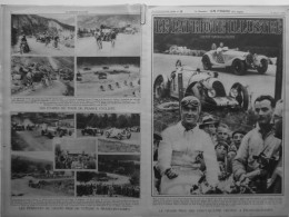 1933 VOITURE COURSE PARIS FRANCORCHAMPS CHIRON CHINETTI 2 JOURNAUX ANCIENS - Unclassified