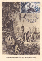 FAMOUS PEOPLE, CHRISTOPHER COLUMBUS, DISCOVERY OF AMERICA, SHIPS, CM, MAXICARD, CARTES MAXIMUM, OBLIT FDC, 1956, MONACO - Cristóbal Colón