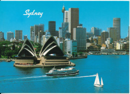 Australia Postcard Sent To Denmark 21-5-1985 ( Sydney's Most Famous View, The Opera House And Skyline) - Sydney