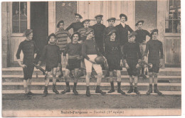 CPA De SAINT-FARGEAU - L'équipe 1ère De Football-Rugby Vers 1905. - Saint Fargeau