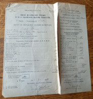 Troyes 1939 - Attestation Du BPME Brevet De Préparation Militaire Elementaire, Odot Etienne à Aix En Ohe - Documenti