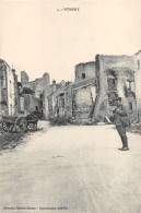 NOMENY     RUE BOMBARDEE    WW1 - Nomeny