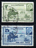 Mauritanie  - 1941  - Pétain  - N° 123/124 - Oblit - Used - Used Stamps