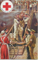 RED CROSS FUND: Carrying Casualties Off A Hospital Ship Scarce Postcard Unused Tuck's Post Card 'Oilette' Series - Croix-Rouge