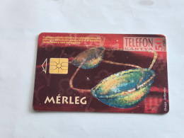 HUNGARY-(HU-P-1995-32C)-HOROSKOP-MERLEG-(140)(50units)(GEM01970B5D)(tirage-200.000)-USED CARD+1card Prepiad Free - Hongrie