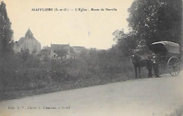 CPA Maffliers L'Eglise Route De Nerville - Maffliers