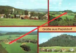 AK Papstdorf A Gohrisch Königstein Pfaffendorf Kleinhennersdorf Prossen Bad Schandau Pirna Sächsische Schweiz DDR - Gohrisch