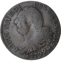 France, Louis XVI, 6 Deniers, 1792 / AN 4, Marseille, B+, Cuivre, Gadoury:8 - Altri & Non Classificati