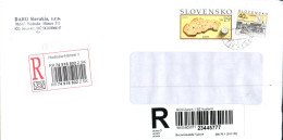 SLOVAQUIE AFFRANCHISSEMENT COMPOSE SUR LETTRE RECOMMANDEE POUR LA SUISSE 2007 - Covers & Documents