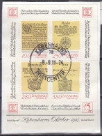 DÄNEMARK, Block 4, Gestempelt Auf Briefstück, Internationale Briefmarkenausstellung HAFNIA ’87, Kopenhagen 1985 - Blocs-feuillets