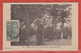 CONGO CARTE COIFFURE DE 1912 DE FORT CRAMPEL POUR ERMONT FRANCE - Storia Postale