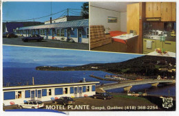 CANADA  QUEBEC   MOTEL PLANTE GASPE  -  CPSM 1970 / 80  -  VOIR TIMBRES - Québec - La Cité