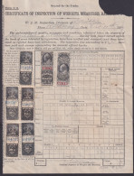 Canada Revenue (Federal), Van Dam FWM6 And Others On Document, Very Rare - Steuermarken