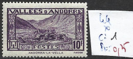 ANDORRE FRANCAIS 44 * Côte 1 € - Nuovi