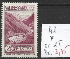 ANDORRE FRANCAIS 41 * Côte 15 € - Nuovi