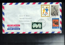 Japan 1974 Interesting Airmail Letter To Germany - Briefe U. Dokumente