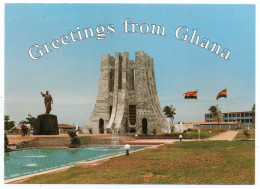 GREETINGS FROM GHANA - MONUMENT IN MEMORY OF THE LATE OSAGYEFO DR.KWAME NKRUMAH - Ghana - Gold Coast