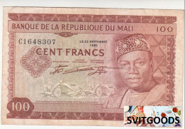 V MALI 100 Francs 1960 (1967) Riq - Mali