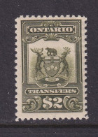 Canada Revenue (Ontario), Van Dam OST12, MNH - Steuermarken