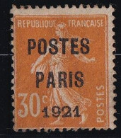 France Préoblitéré N°29 - Neuf Sans Gomme - TB - 1893-1947